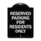 Signmission Parking Space Reserved Parking Reserved for Residents Heavy-Gauge Alum, 24" x 18", BS-1824-23354 A-DES-BS-1824-23354 - alternate 1